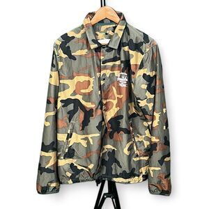 Herschel Supply Co Jacket Mens Medium Full Zip Camo Windbreaker - Size M